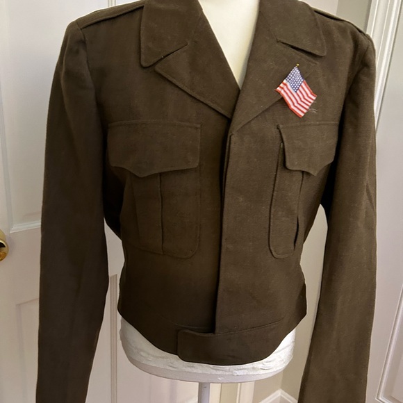 Vintage 1950’s Military Men’s Wool Jacket - Picture 2 of 15